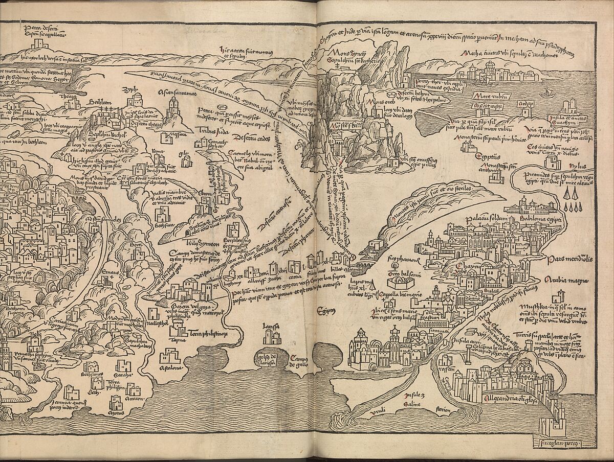 Peregrinatio in terram sanctam., Bernhard von Breydenbach (German, Mainz 1440?–?1497 Mainz), Woodcuts