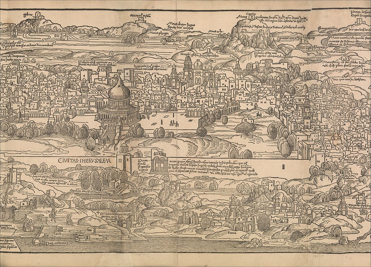 Peregrinatio in terram sanctam., Bernhard von Breydenbach (German, Mainz 1440?–?1497 Mainz), Woodcuts