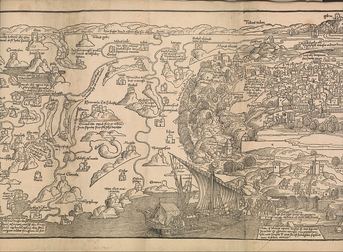 Peregrinatio in terram sanctam., Bernhard von Breydenbach (German, Mainz 1440?–?1497 Mainz), Woodcuts