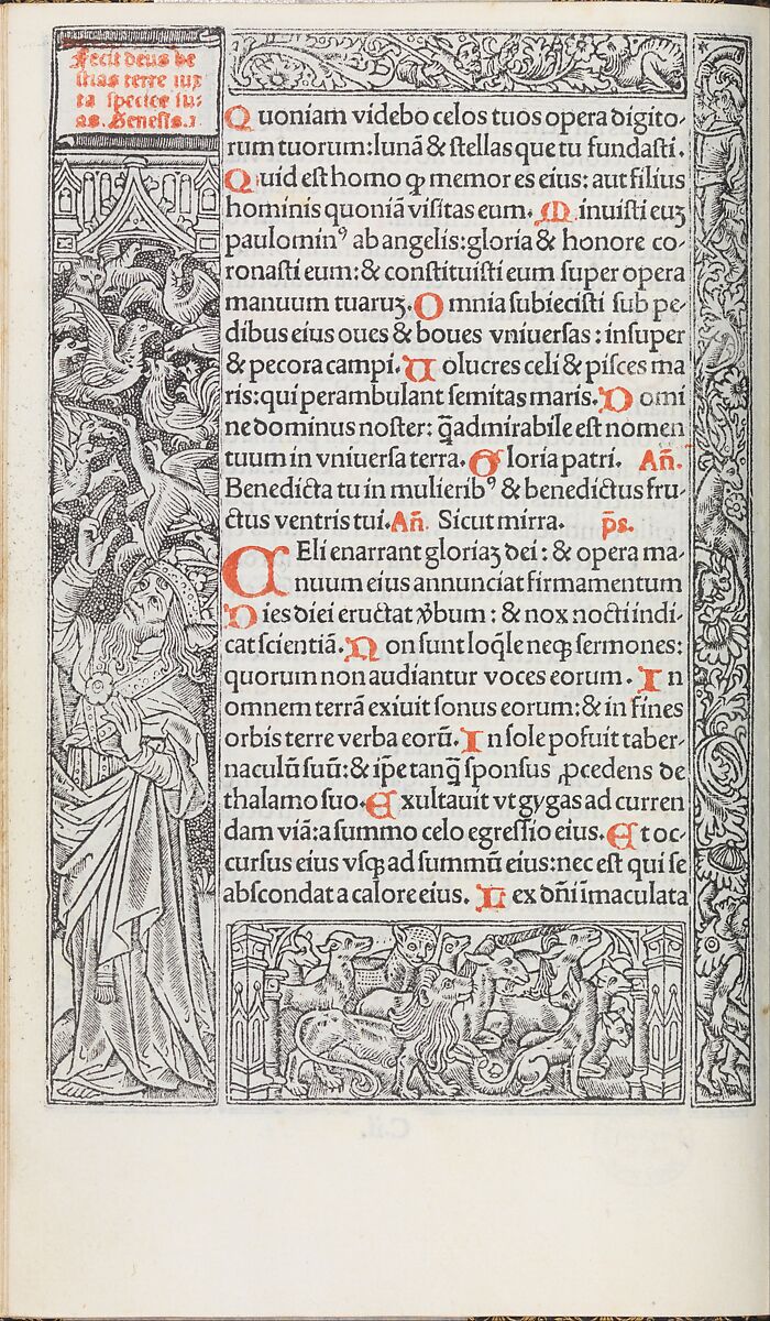 Horae, B.M.V.  use of Rome, Published by Thielman Kerver  , Paris, Printed on paper