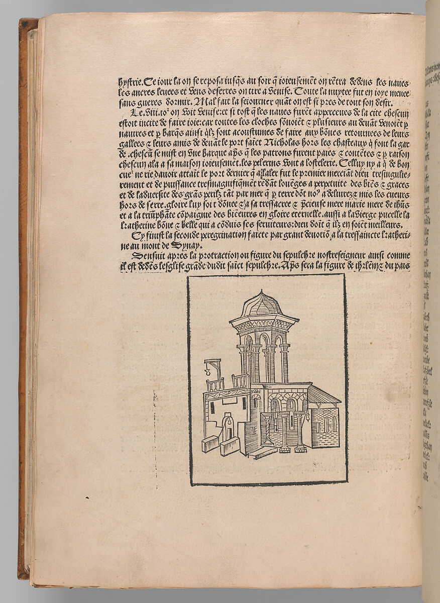 La Peregrination en Terre Sainte  (Pilgrimage to the Holy Land), Translated by Nicolas Le Huen (active 15th century), Engraving, hand colored