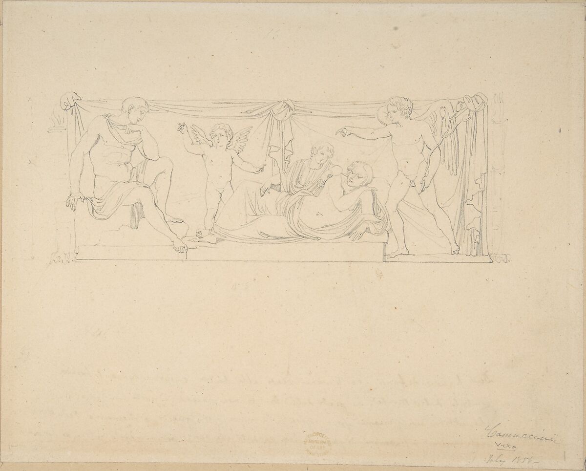 Mythological Scene, Vincenzo Camuccini (Italian, Rome 1771–1844 Rome), Lead graphite 