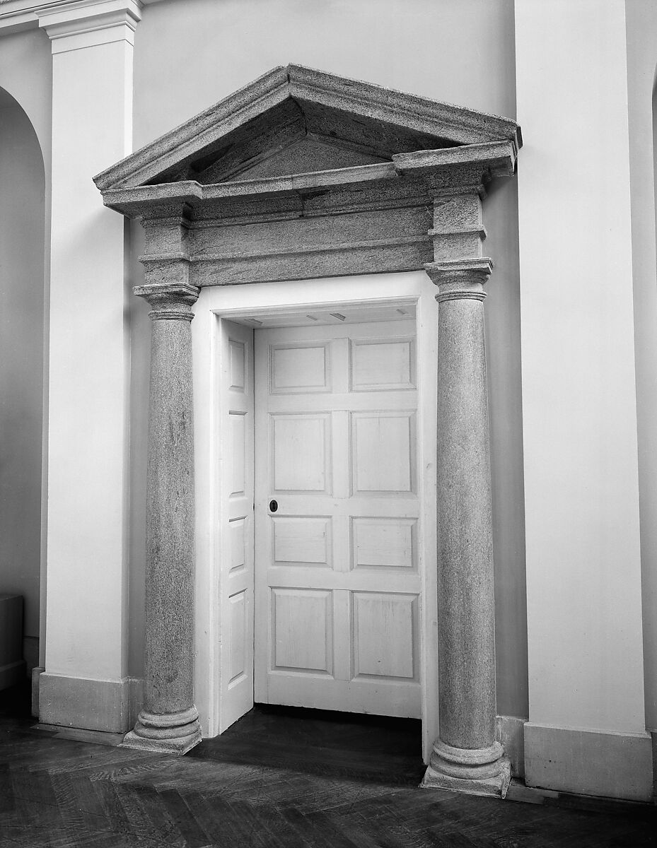 Doorway from Chalkley Hall, Frankford, Pennsylvania, Granite, wood, and iron, American 