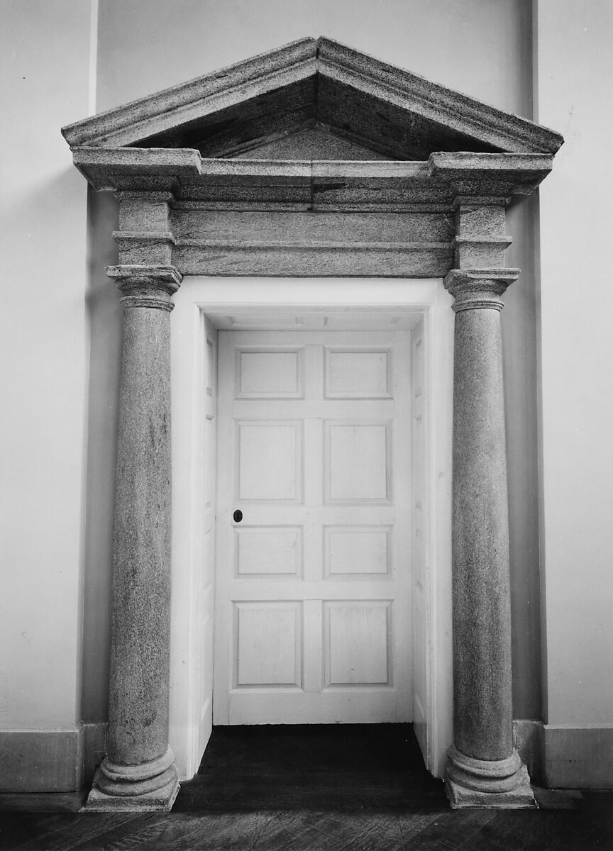 Doorway from Chalkley Hall, Frankford, Pennsylvania, Granite, wood, and iron, American