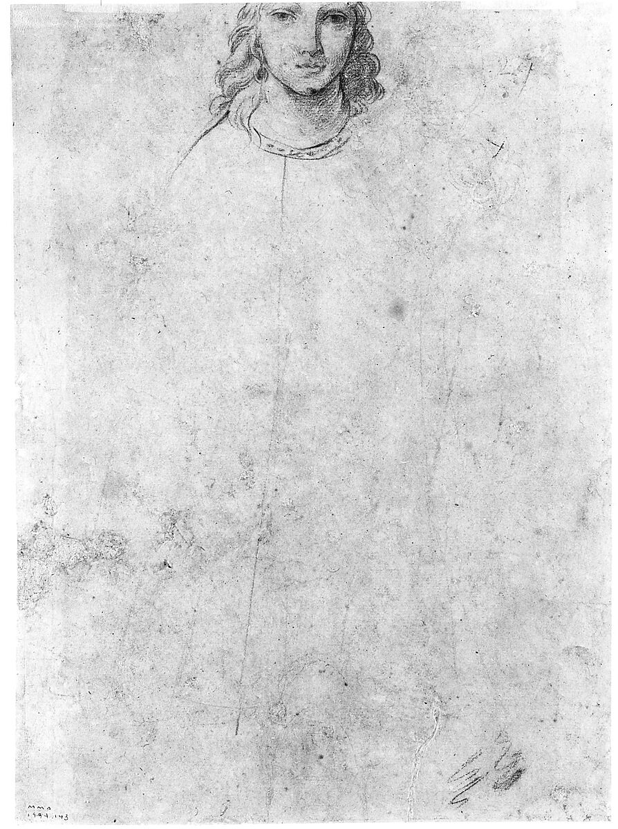 Bust-Length Portrait of a Woman (recto); Bust-Length Study of a Girl (verso), Agostino Carracci (Italian, Bologna 1557–1602 Parma), Red chalk, over black chalk (recto); red chalk (verso)