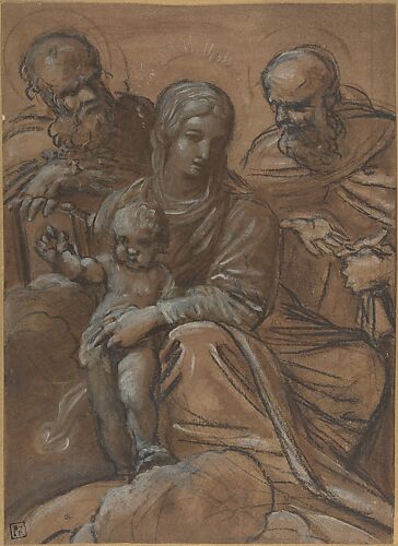 The Virgin and Child with Two Male Saints