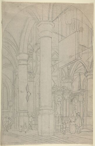Interior of the New Church in Delft with the Tomb of William the Silent