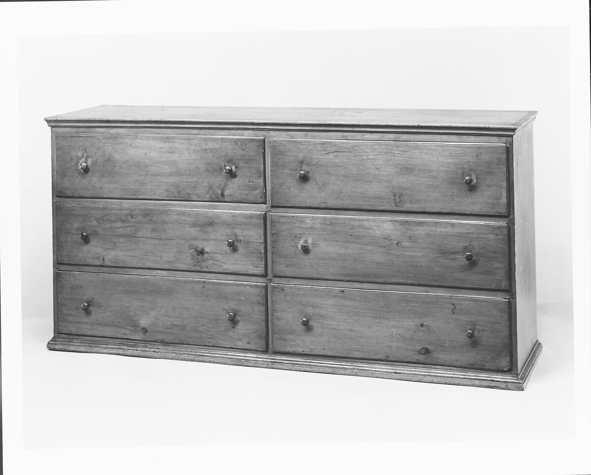 Double Counter, United Society of Believers in Christ’s Second Appearing (“Shakers”) (American, active ca. 1750–present), Pine, applewood, pearwood, American, Shaker