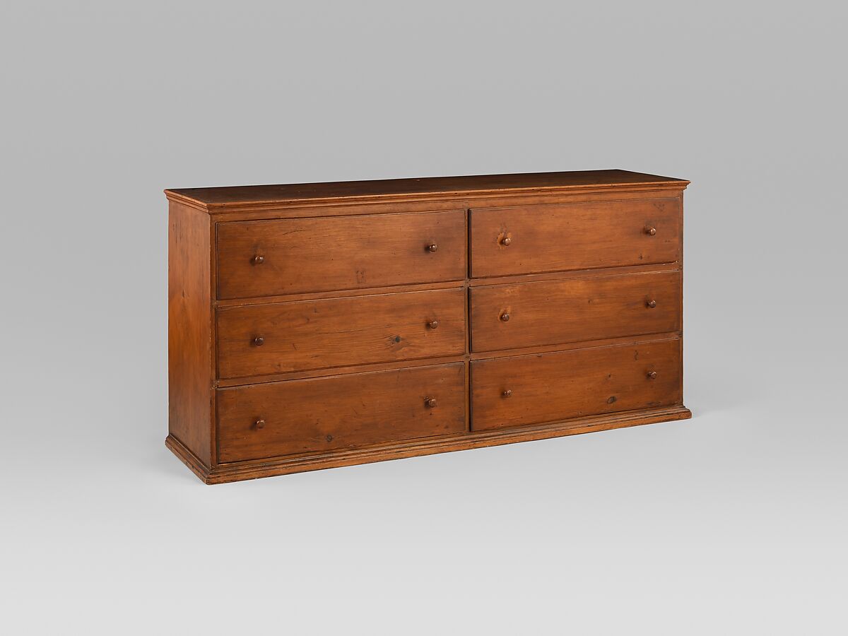 Double Counter, United Society of Believers in Christ’s Second Appearing (“Shakers”) (American, active ca. 1750–present), Pine, applewood, pearwood, American, Shaker 