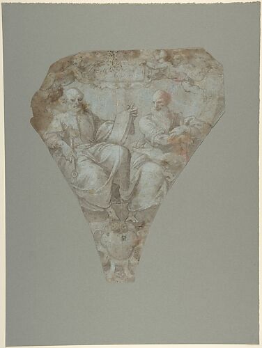 Study for a Pendentive: Figures of Saint Peter and Saint Paul