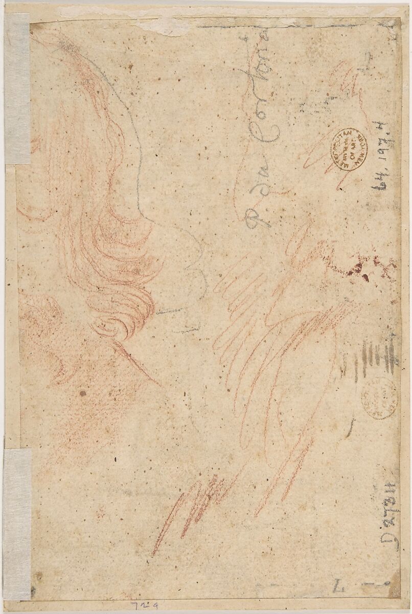 Sea Battle, Pietro da Cortona (Pietro Berrettini) (Italian, Cortona 1596–1669 Rome), Brush and brown wash