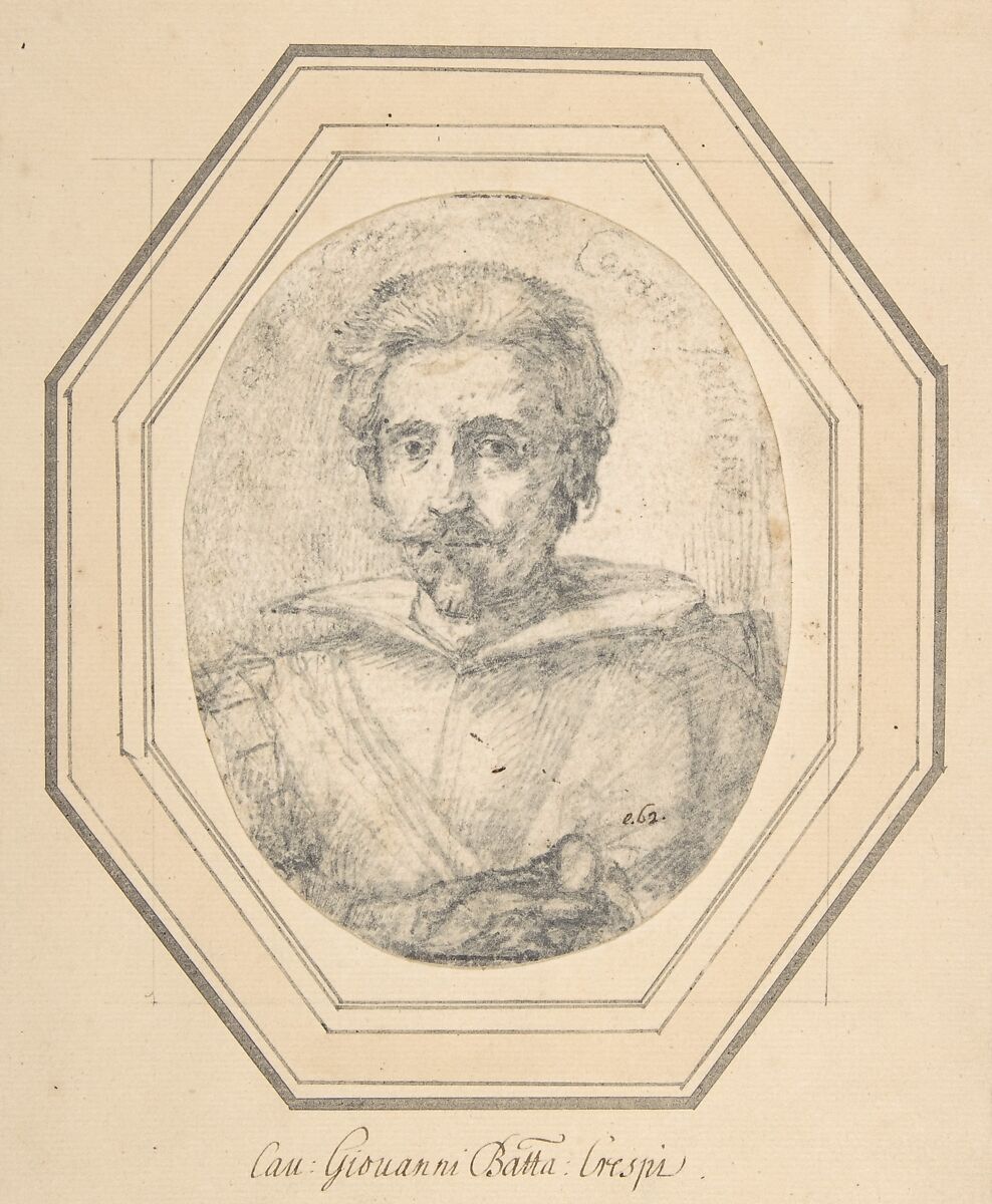 Portrait of a Man (Self-Portrait ?), Giovanni Battista Crespi ("Il Cerano") (Italian, Cerano (?) near Novara ca. 1575–1632 Milan), Black chalk