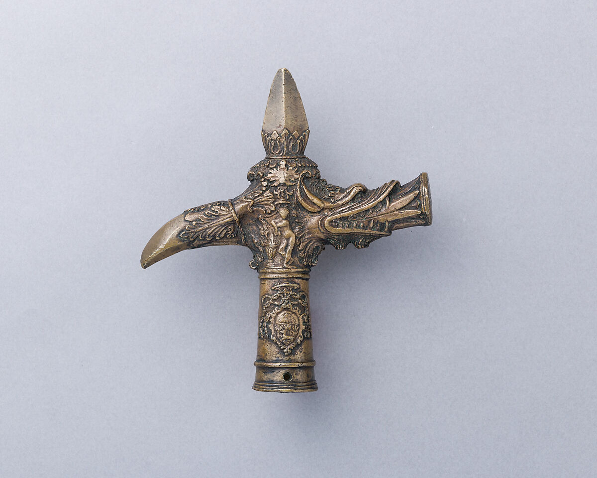 Head of a Ceremonial War Hammer, Bronze, probably Italian