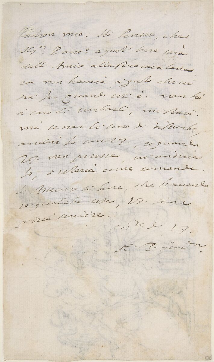 Woman Kneeling before a Standing Man, and Supplicant Kneeling before an Enthroned Male Figure, Francesco Curia (Italian, documented Naples 1565/70–1608 Naples), Pen and brown ink