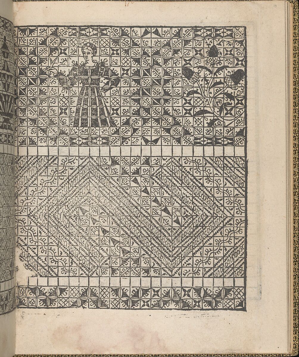 Giardineto novo di punti tagliati et gropposi per exercitio & ornamento delle donne (Venice 1554), Matteo Pagano (Italian, 1515–1588), Woodcut