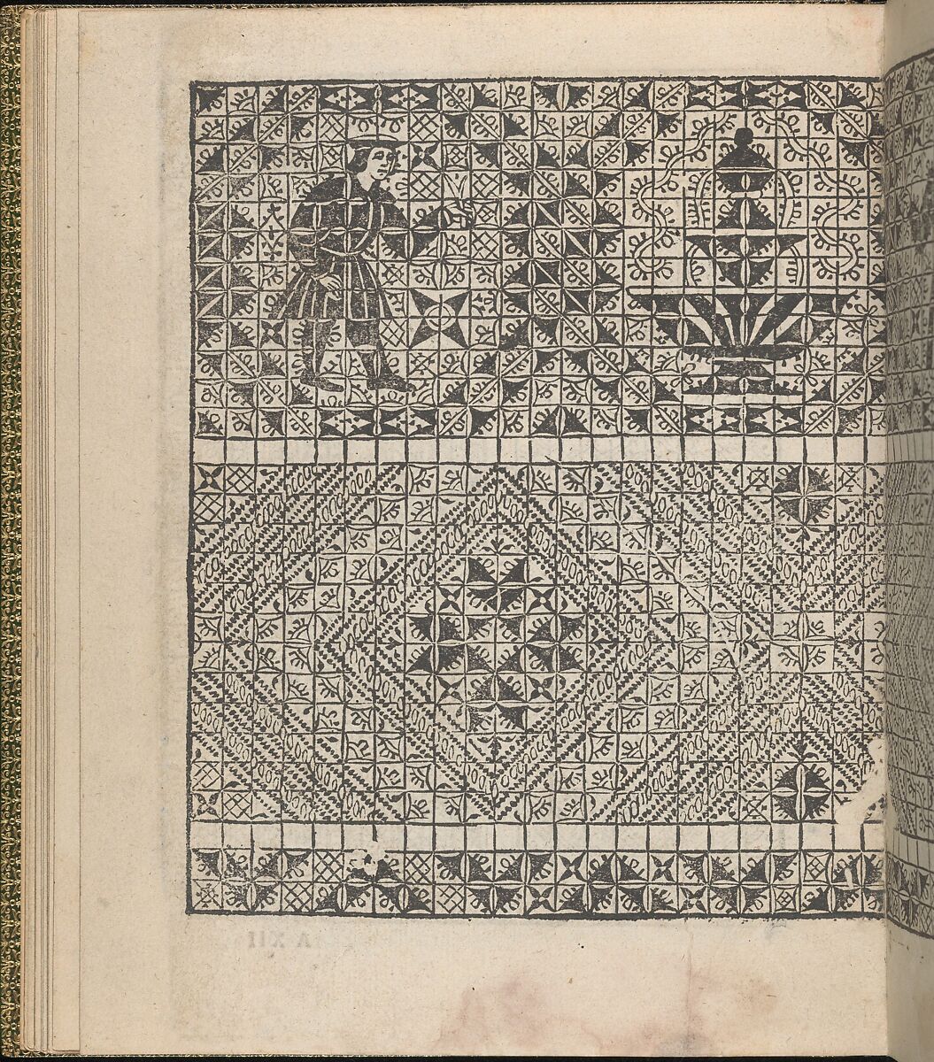 Giardineto novo di punti tagliati et gropposi per exercitio & ornamento delle donne (Venice 1554), Matteo Pagano (Italian, 1515–1588), Woodcut