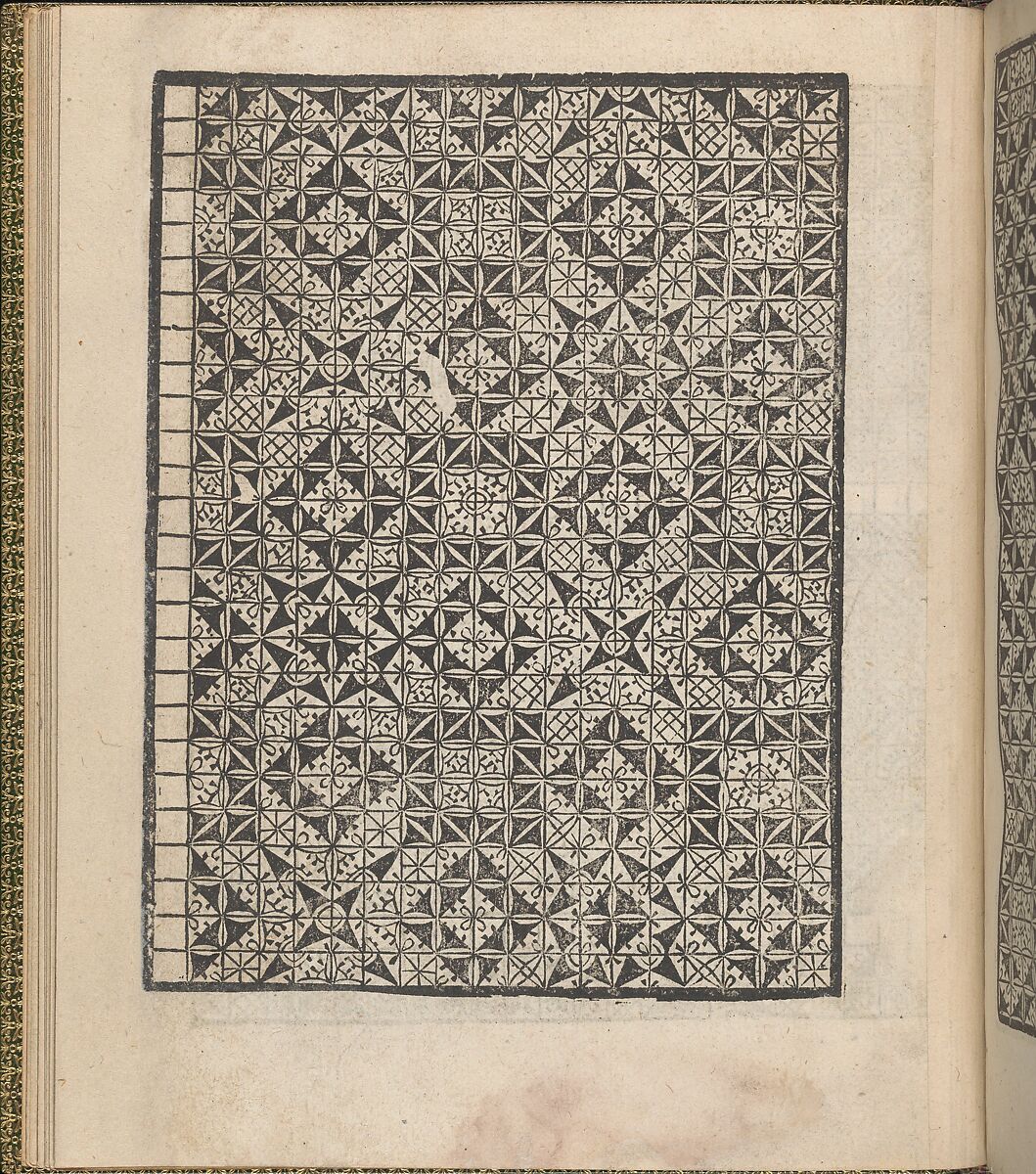 Giardineto novo di punti tagliati et gropposi per exercitio & ornamento delle donne (Venice 1554), Matteo Pagano (Italian, 1515–1588), Woodcut