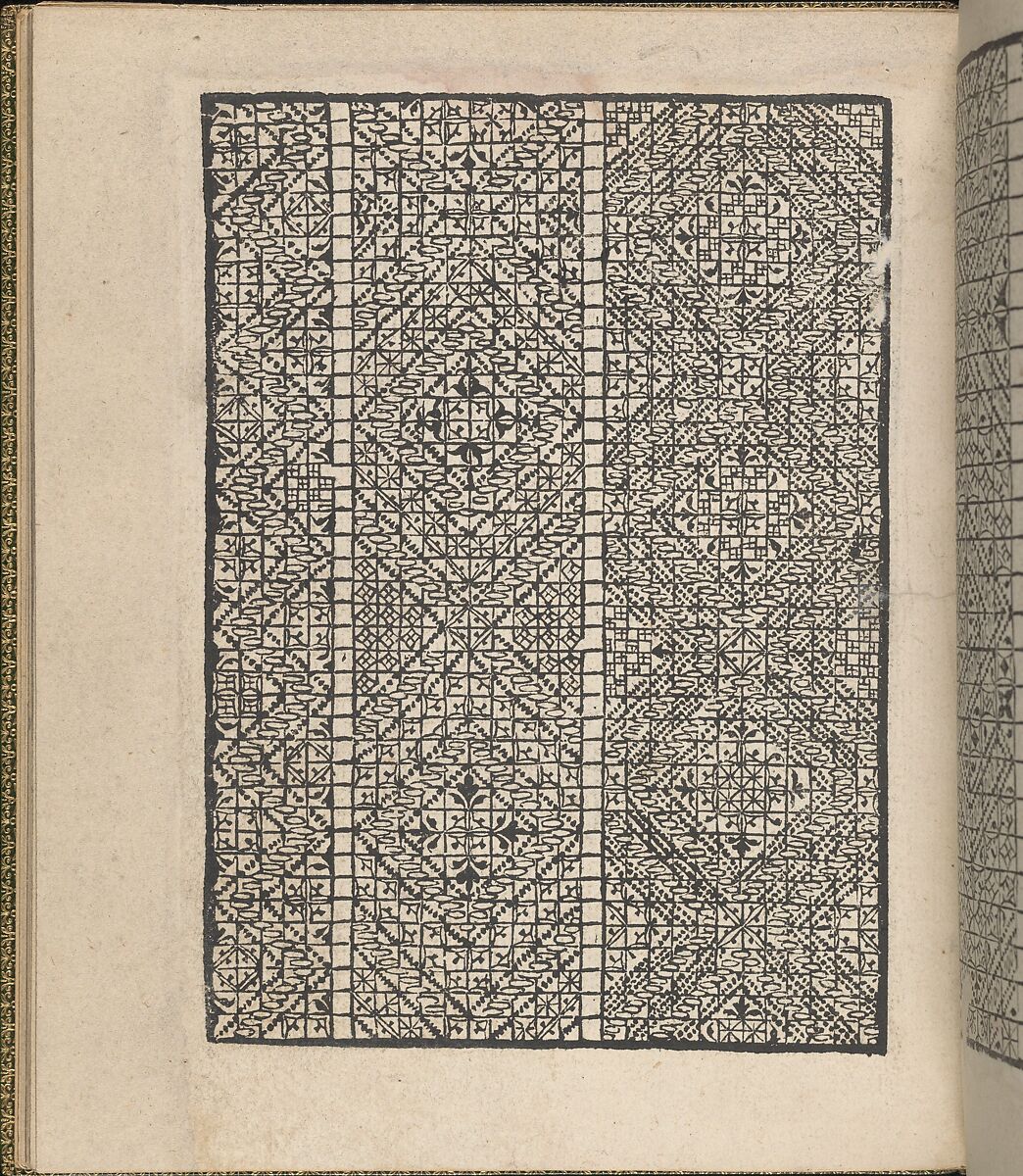 Giardineto novo di punti tagliati et gropposi per exercitio & ornamento delle donne (Venice 1554), Matteo Pagano (Italian, 1515–1588), Woodcut