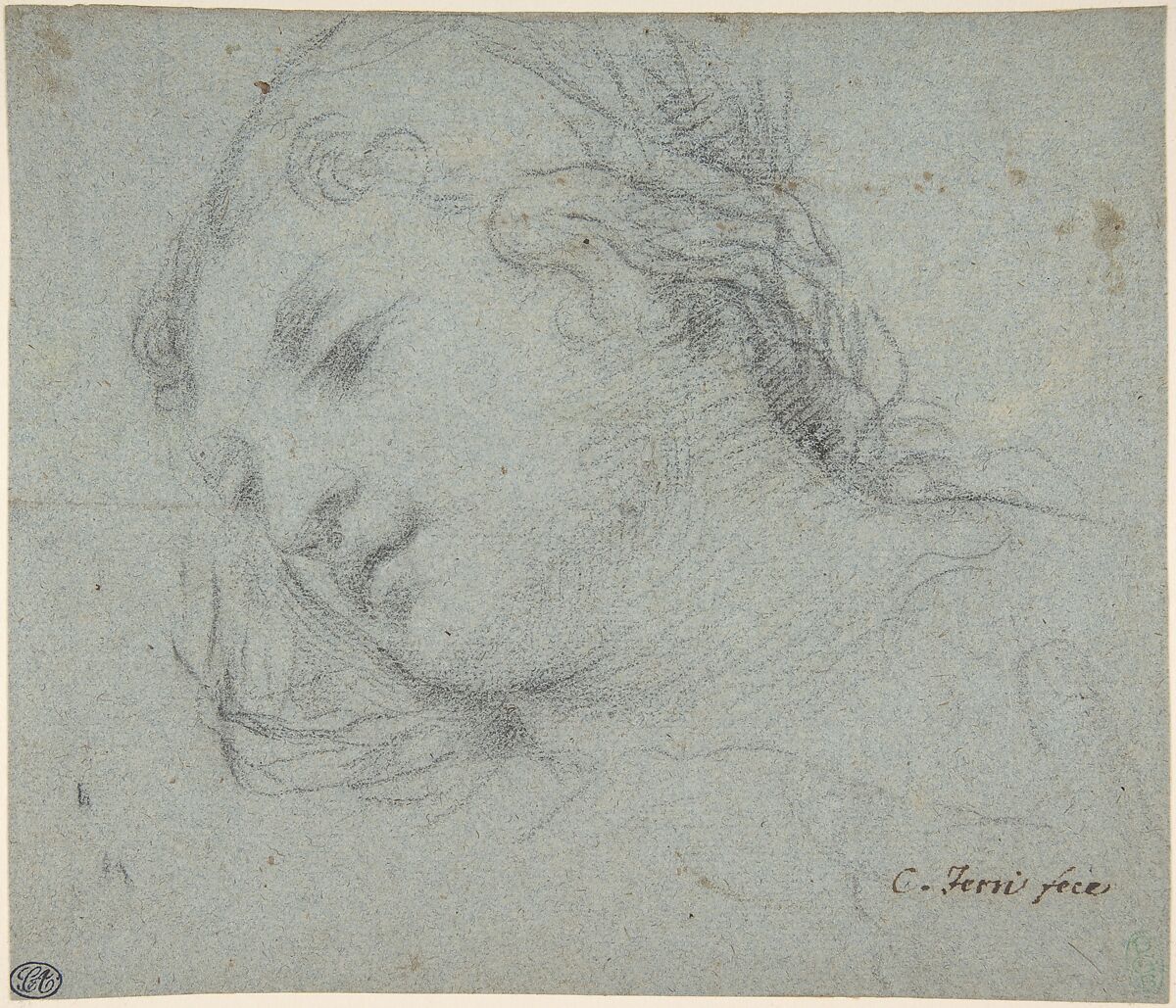 Ciro Ferri Head of a Woman recto Head of a Child Study of