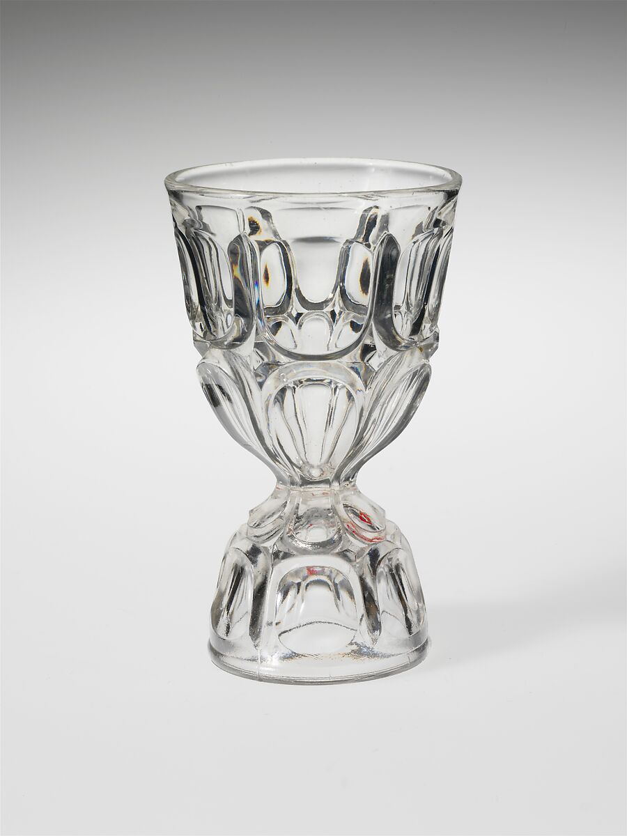 Egg Cup, Possibly New England Glass Company (American, East Cambridge, Massachusetts, 1818–1888), Pressed glass, American 