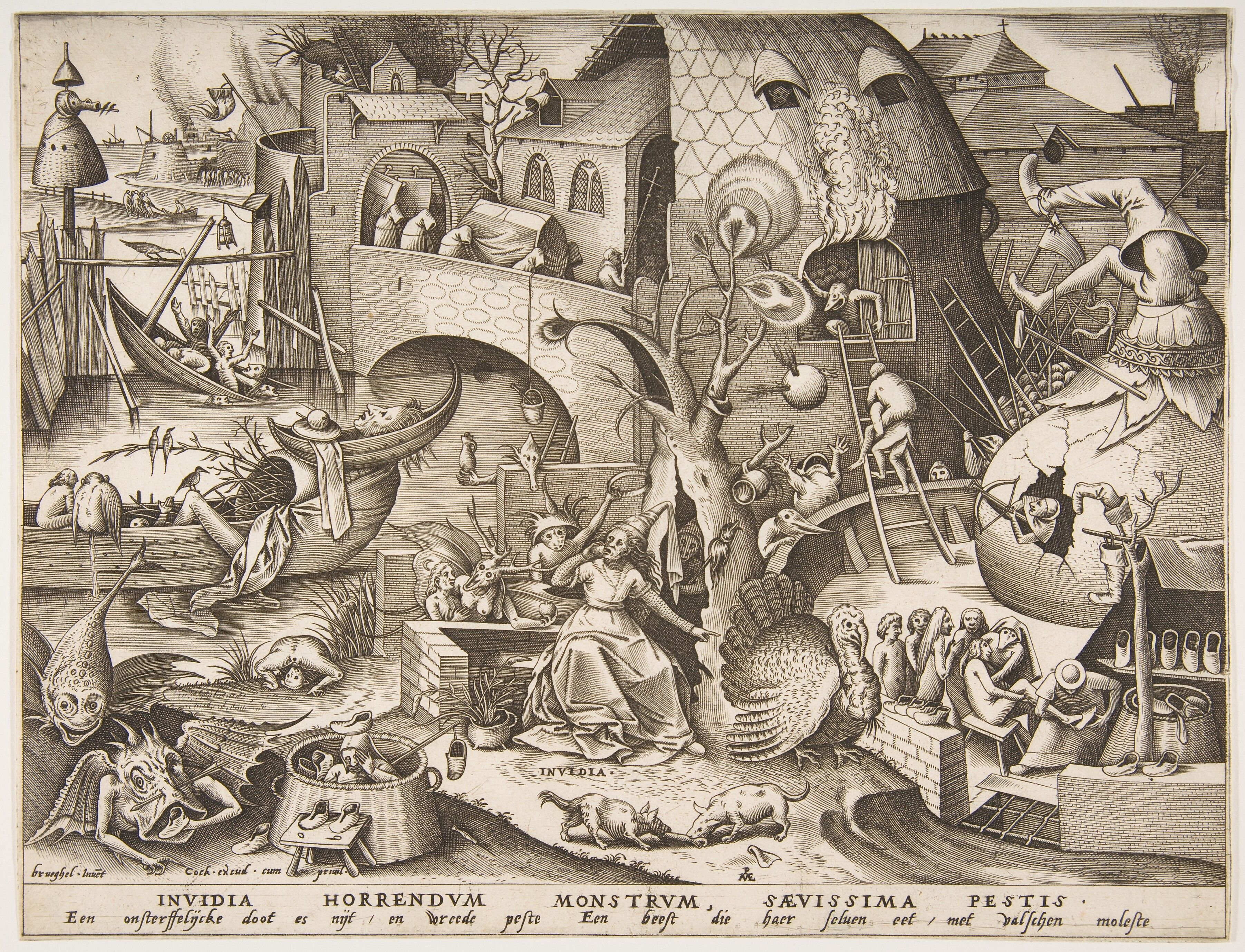 After Pieter Bruegel the Elder - Envy (Invidia), from 