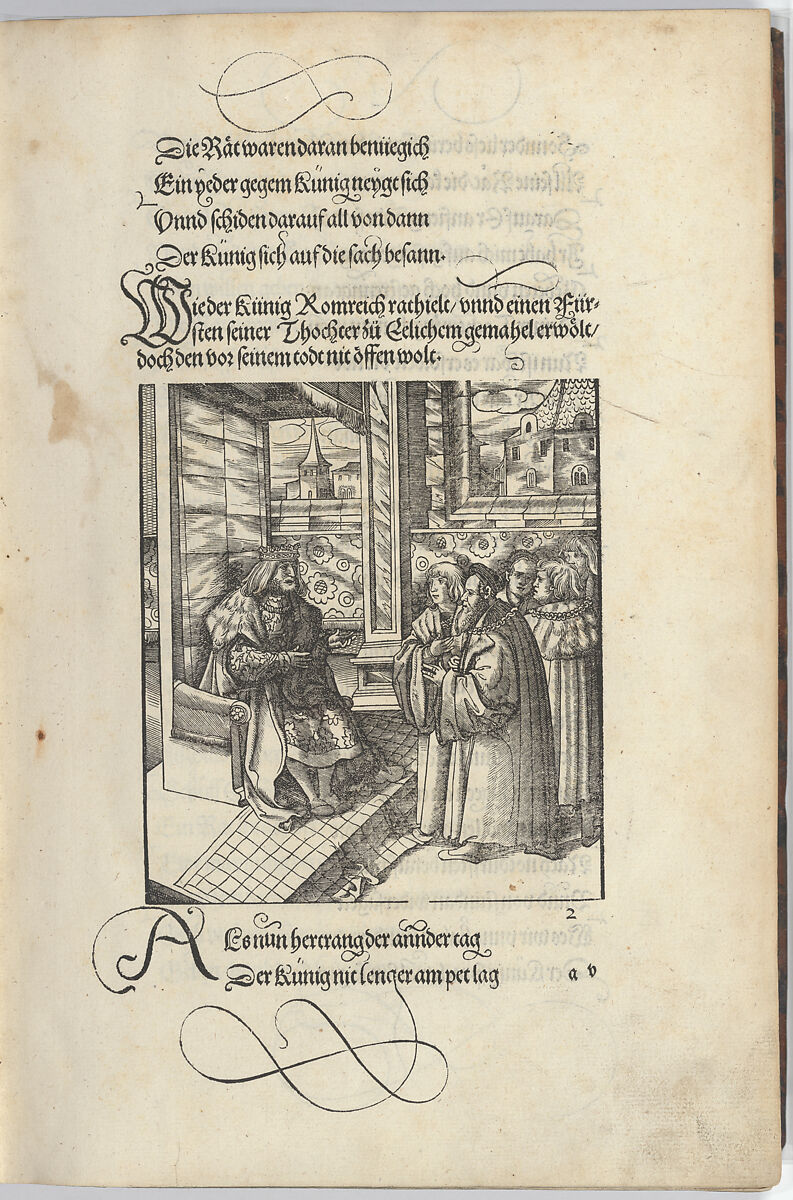 [Der Theuerdank]. Die geverlicheiten und eines teils der geschichten des loblichen streitbaren vnd hochberumbten helds vnd Ritters Tewrdannckhs, Written by Melchior Pfintzing (German), Woodcuts 