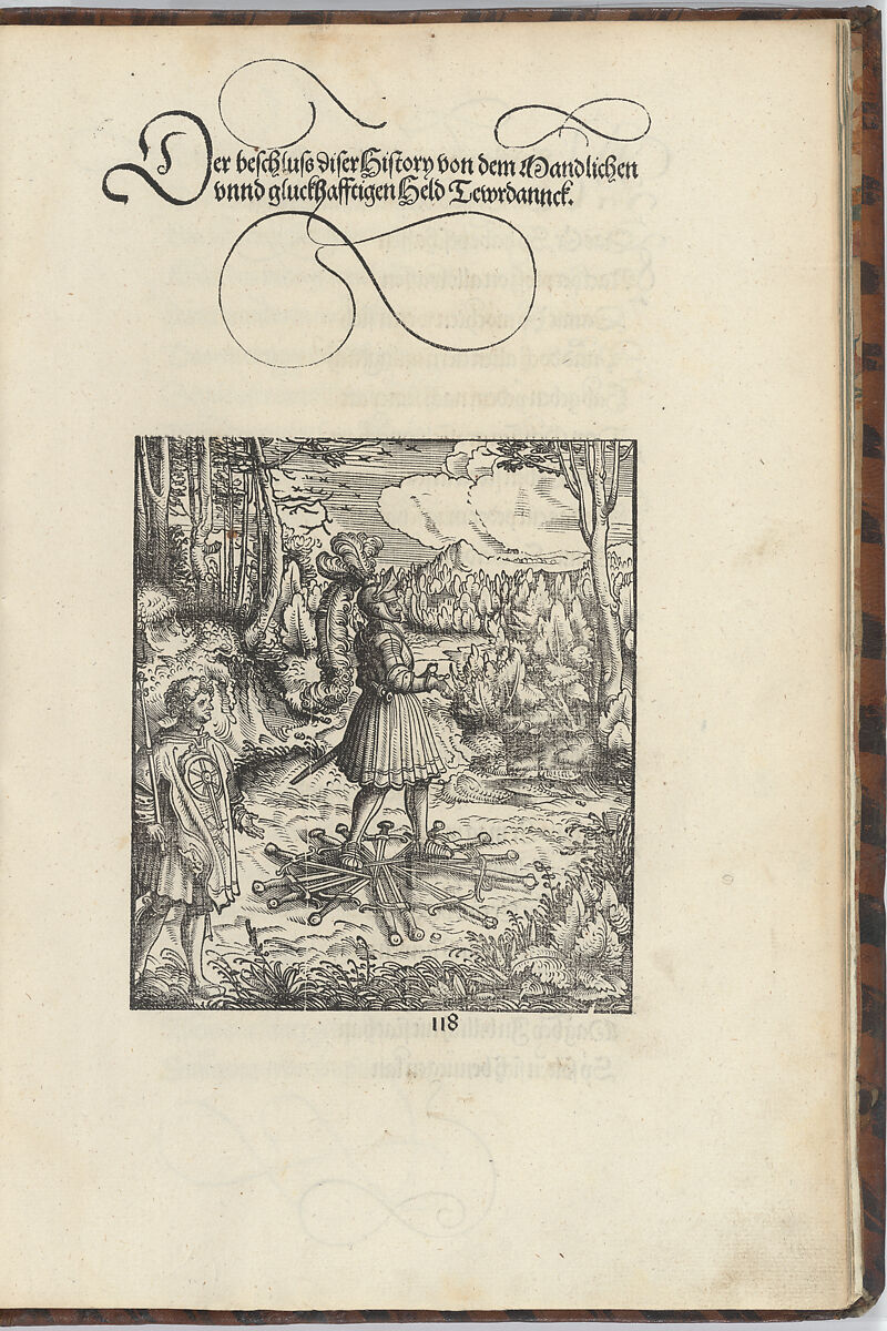 [Der Theuerdank]. Die geverlicheiten und eines teils der geschichten des loblichen streitbaren vnd hochberumbten helds vnd Ritters Tewrdannckhs, Written by Melchior Pfintzing (German), Woodcuts