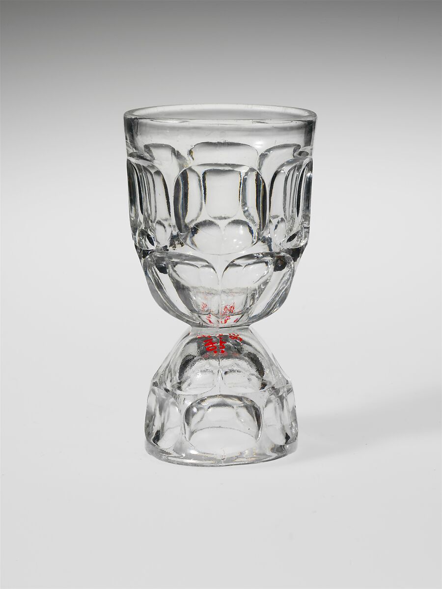 Egg Cup, Pressed glass, American 