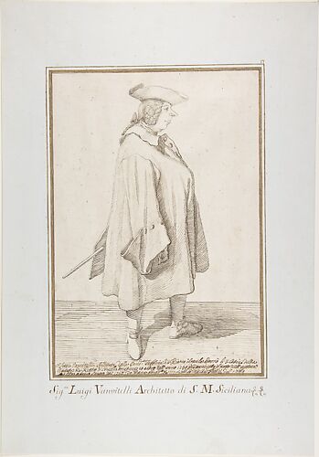 Pier Leone Ghezzi | Caricature of Tommaso Gabbuzzino with a Basket of ...