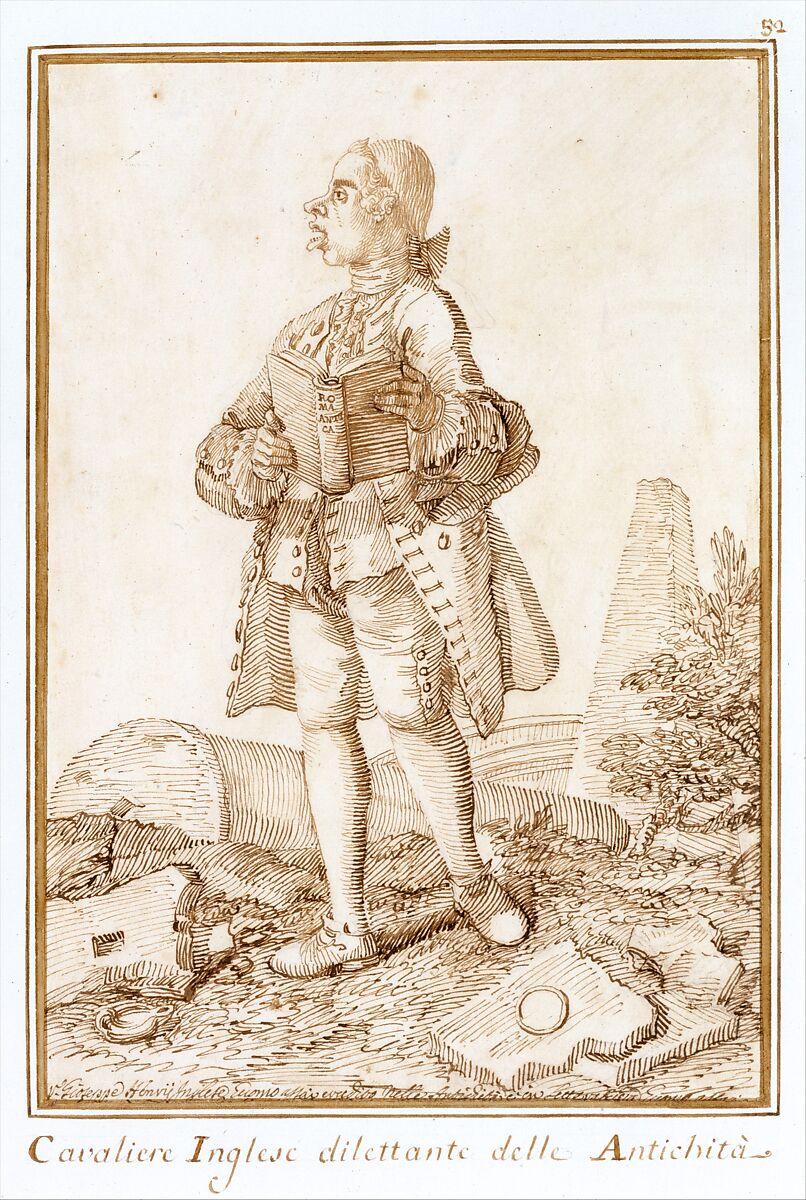 Joseph Henry of Straffan, Co. Kildare, Pier Leone Ghezzi (Italian, Comunanza near Ascoli Piceno 1674–1755 Rome), Pen and brown ink, over traces of black chalk