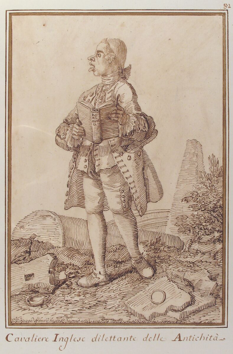 Joseph Henry of Straffan, Co. Kildare, Pier Leone Ghezzi (Italian, Comunanza near Ascoli Piceno 1674–1755 Rome), Pen and brown ink, over traces of black chalk