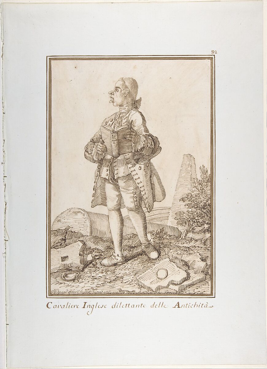 Joseph Henry of Straffan, Co. Kildare, Pier Leone Ghezzi (Italian, Comunanza near Ascoli Piceno 1674–1755 Rome), Pen and brown ink, over traces of black chalk 