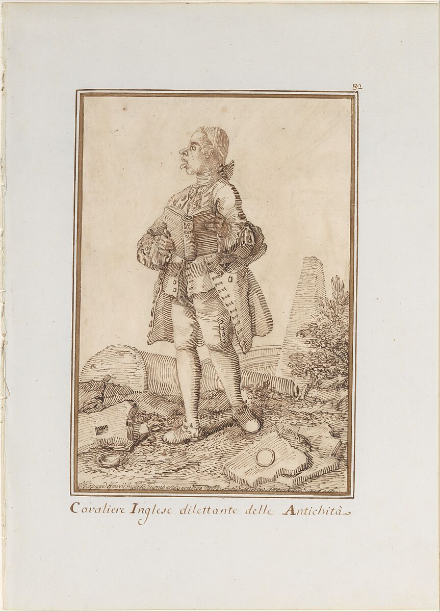 Joseph Henry of Straffan, Co. Kildare, Pier Leone Ghezzi (Italian, Comunanza near Ascoli Piceno 1674–1755 Rome), Pen and brown ink, over traces of black chalk