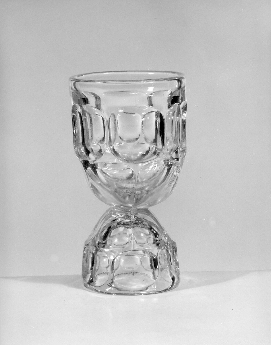 Egg Cup, Pressed glass, American 