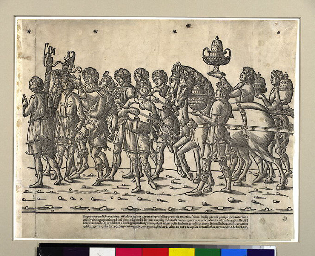 The Triumph of Caesar, Jacob of Strasbourg (Italian School, born Alsace, active Venice, 1494–1530), Woodcut in eleven parts