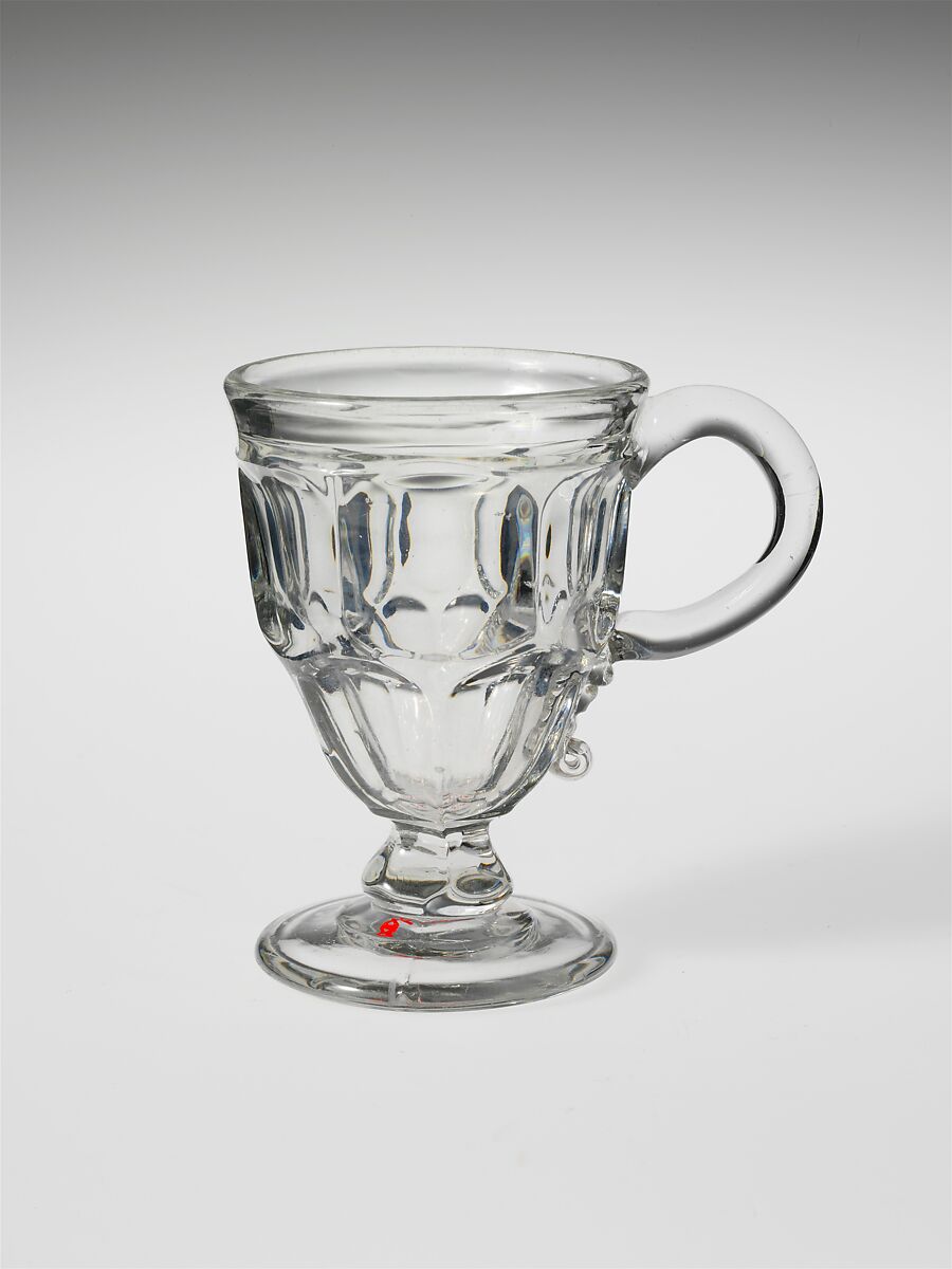 Egg Cup, Pressed glass, American 