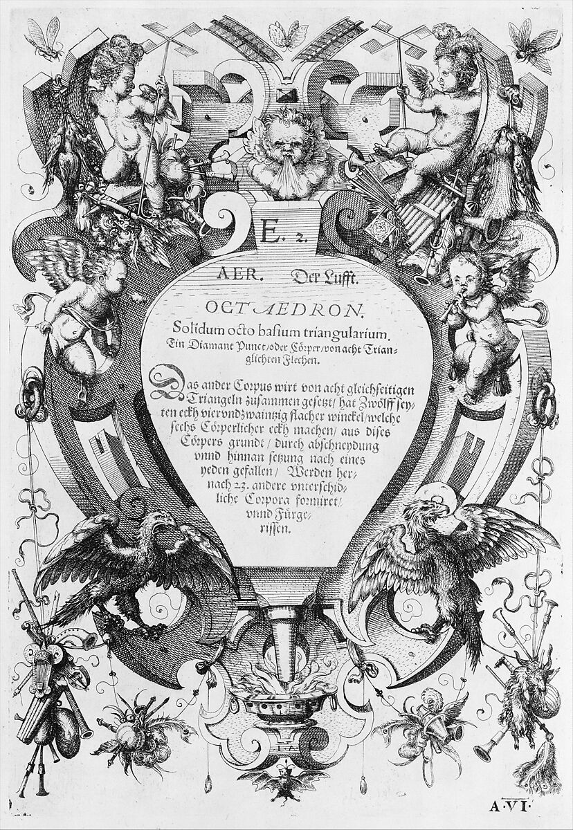 Perspectiva Corporum Regularium, Jost Amman (Swiss, Zurich before 1539–1591 Nuremberg), Etching