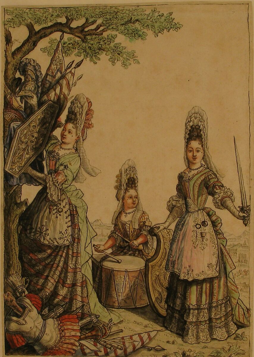 The Iron Age (L'Age de fer), Nicolas Arnoult (French, ca. 1650–ca. 1722), Pen and black and gray ink, with watercolor