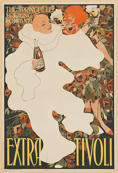 The Springfield Brewing Company's Extra Tivoli, William Henry Bradley (American, Boston, Massachusetts 1868–1962 La Mesa, California), Lithograph 