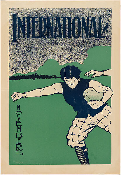 International, November, William L. Carqueville (American, Chicago, Illinois 1871–1946), Color lithograph 