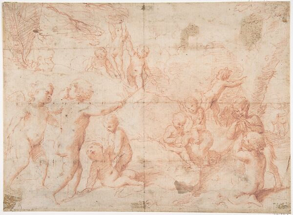 Putti and a Young Satyr at Play