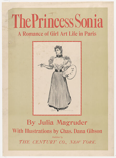 The Princess Sonia: A Romance of Girl Art Life in Paris, Charles Dana Gibson (American, Roxbury, Massachusetts 1867–1944 New York), Commercial relief process and letterpress 