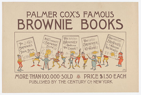 Palmer Cox's Famous Brownie Books, Palmer Cox (Canadian, Granby, Quebec 1840–1924 Granby, Quebec), Commercial relief process 