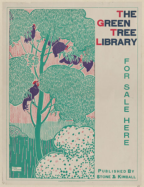 The Green Tree Library, Henry McCarter (American, Philadelphia, Pennsylvania 1866–1942 Norristown, Pennsylvania), Lithograph 