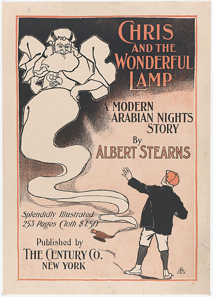 Chris and the Wonderful Lamp, A Modern Arabian Nights Story, Albert J. Moores (American, active 1890s), Commercial relief process and letterpress 