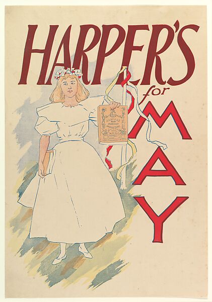 Harper's: May, Edward Penfield (American, Brooklyn, New York 1866–1925 Beacon, New York), Color lithograph 