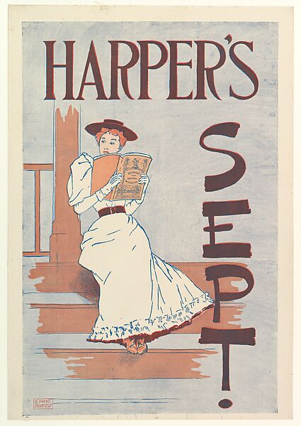 Harper's, September, Edward Penfield (American, Brooklyn, New York 1866–1925 Beacon, New York), Color lithograph 