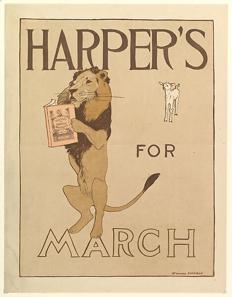 Harper's: March, Edward Penfield (American, Brooklyn, New York 1866–1925 Beacon, New York), Lithograph 