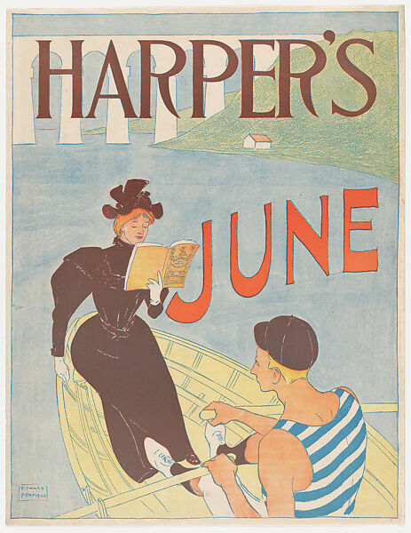 Harper's: June, Edward Penfield (American, Brooklyn, New York 1866–1925 Beacon, New York), Color lithograph 