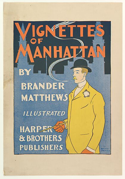 Vignettes of Manhattan by Brander Matthews, Edward Penfield (American, Brooklyn, New York 1866–1925 Beacon, New York), Color lithograph 